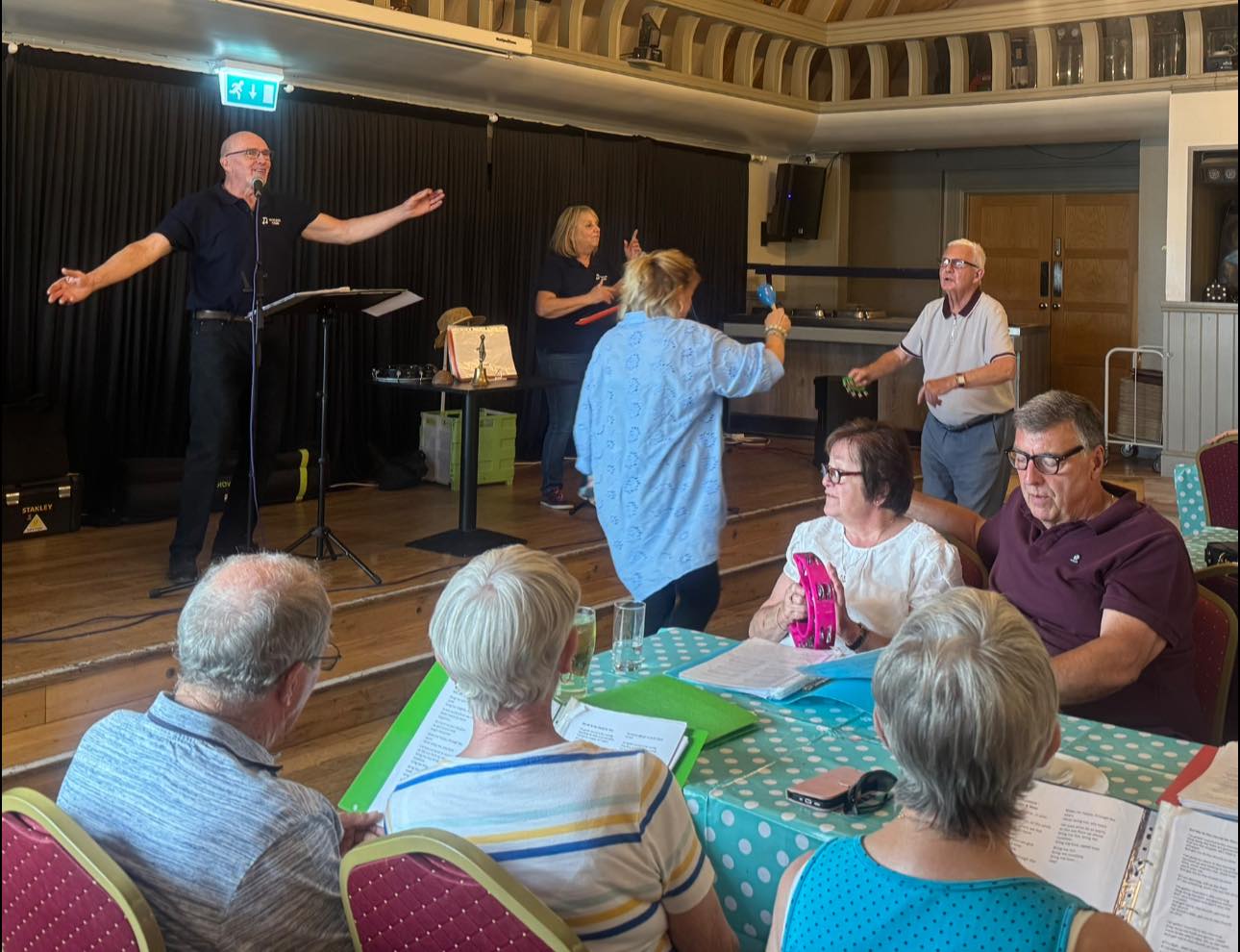 “Singing for Fun” session for people living with dementia and their carers, partners or friends.
